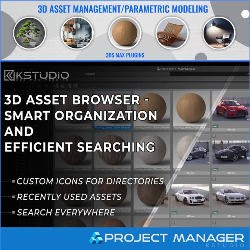 3d-kstudio - Project Manager 3.37.41 - Improved Navigation And Asset Organization 3d-kstudio - Project Manager 3.37.41 - Improved Navigation And Asset Organization